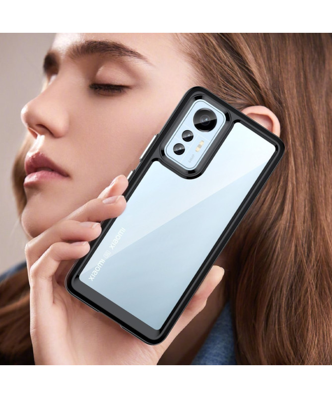 Coque Xiaomi 12 Lite Transparente Contour Coloré | CLEAR