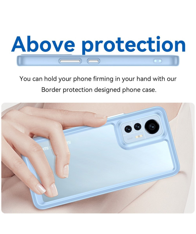 Coque Xiaomi 12 Lite Transparente Contour Coloré | CLEAR