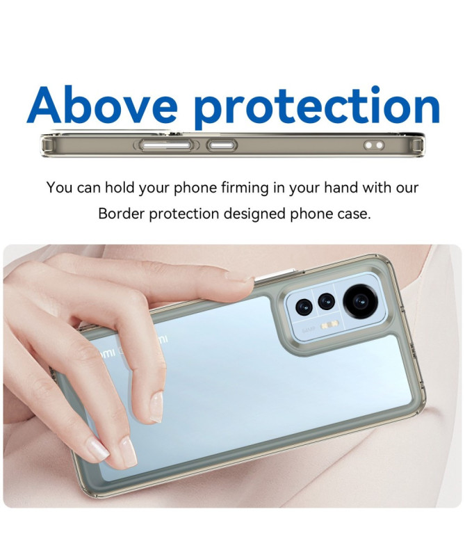 Coque Xiaomi 12 Lite Transparente Contour Coloré | CLEAR