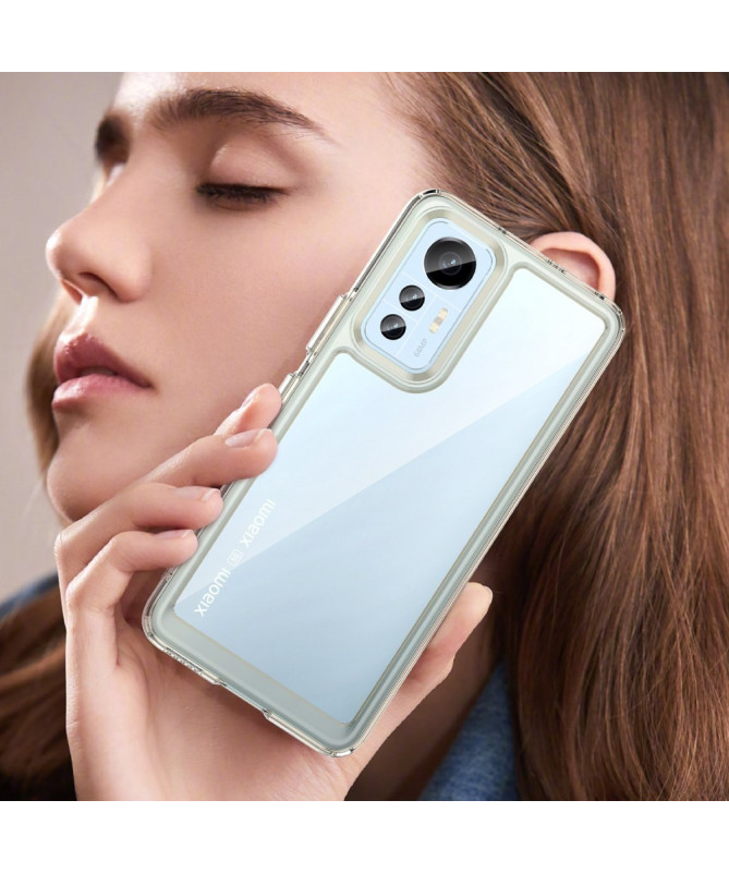 Coque Xiaomi 12 Lite Transparente Contour Coloré | CLEAR