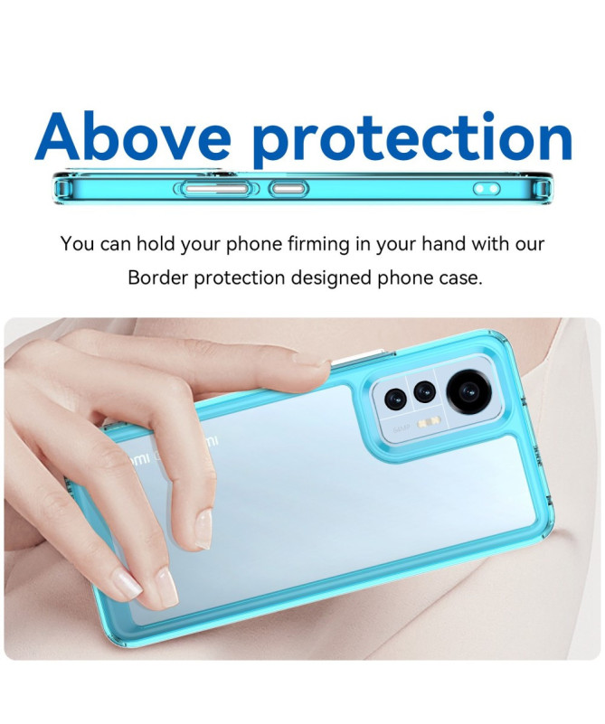 Coque Xiaomi 12 Lite Transparente Contour Coloré | CLEAR