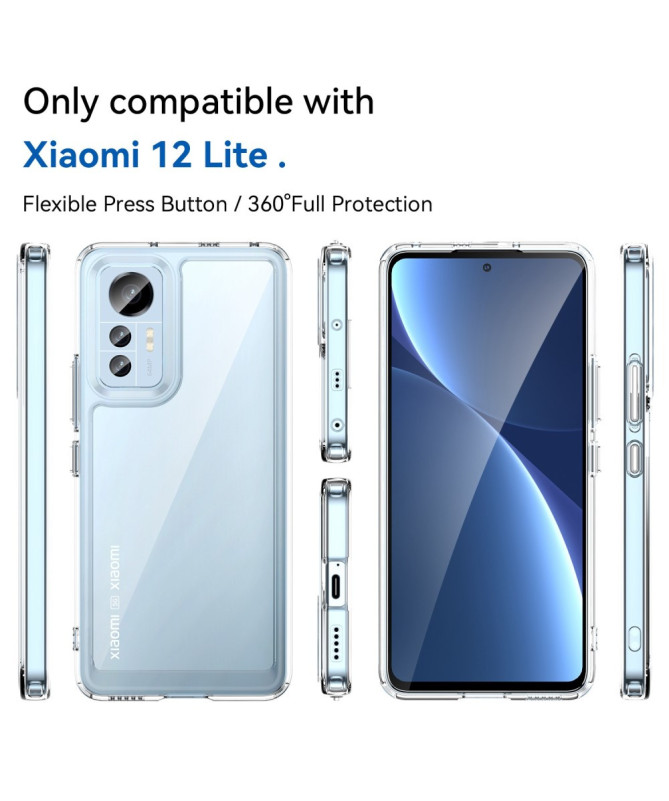 Coque Xiaomi 12 Lite Transparente Contour Coloré | CLEAR