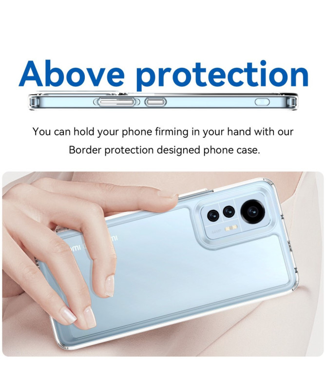 Coque Xiaomi 12 Lite Transparente Contour Coloré | CLEAR