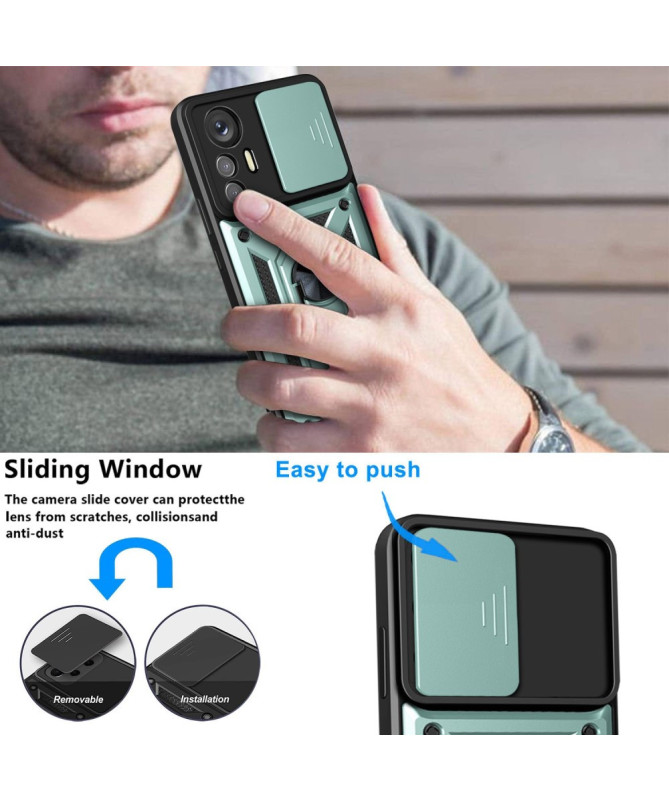 Coque Xiaomi 12 Lite Camera Slide Fonction Support
