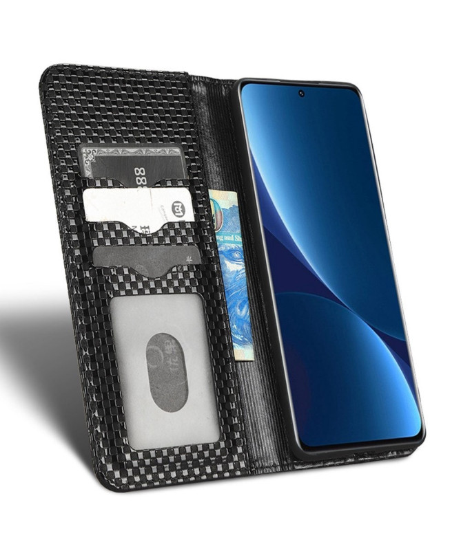 Housse Xiaomi 12 Lite Texture Grille Magnétique | GRID