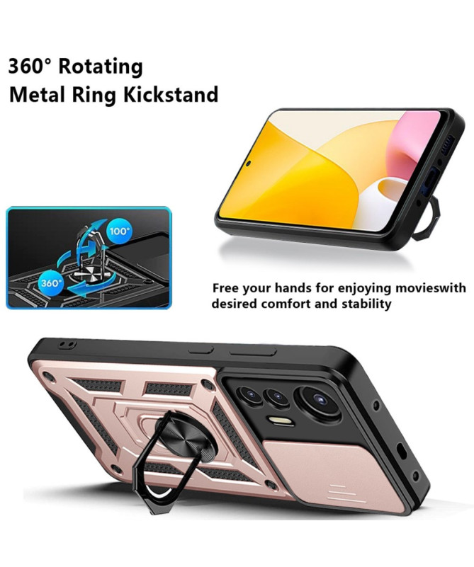 Coque Xiaomi 12 Lite Camera Slide Fonction Support