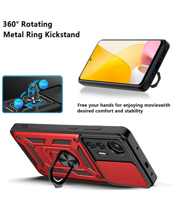Coque Xiaomi 12 Lite Camera Slide Fonction Support