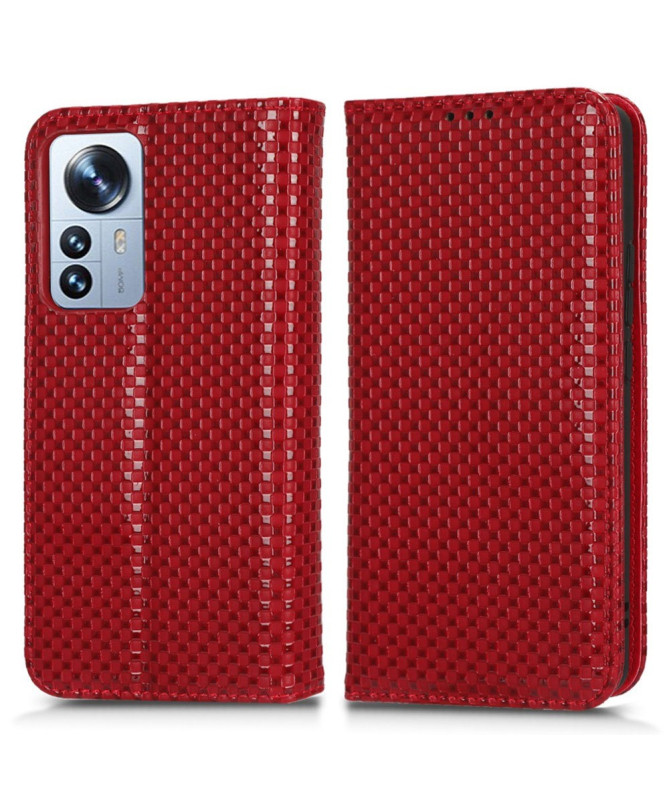 Housse Xiaomi 12 Lite Texture Grille Magnétique | GRID