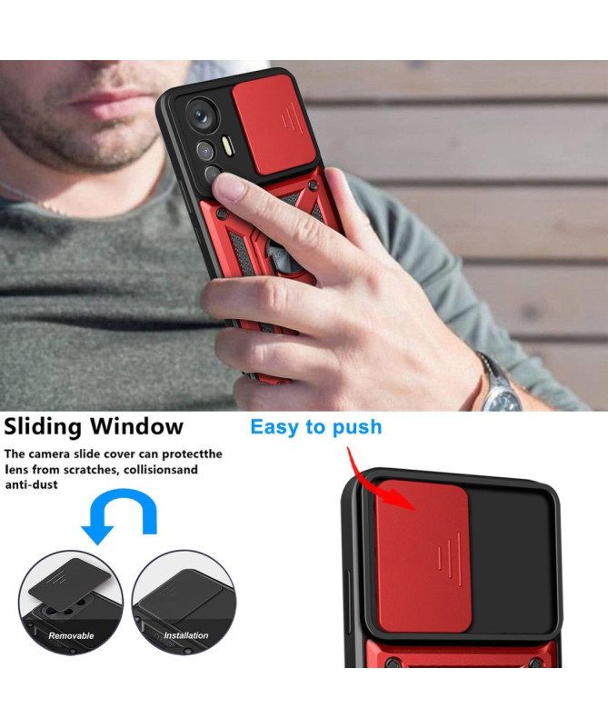Coque Xiaomi 12 Lite Camera Slide Fonction Support