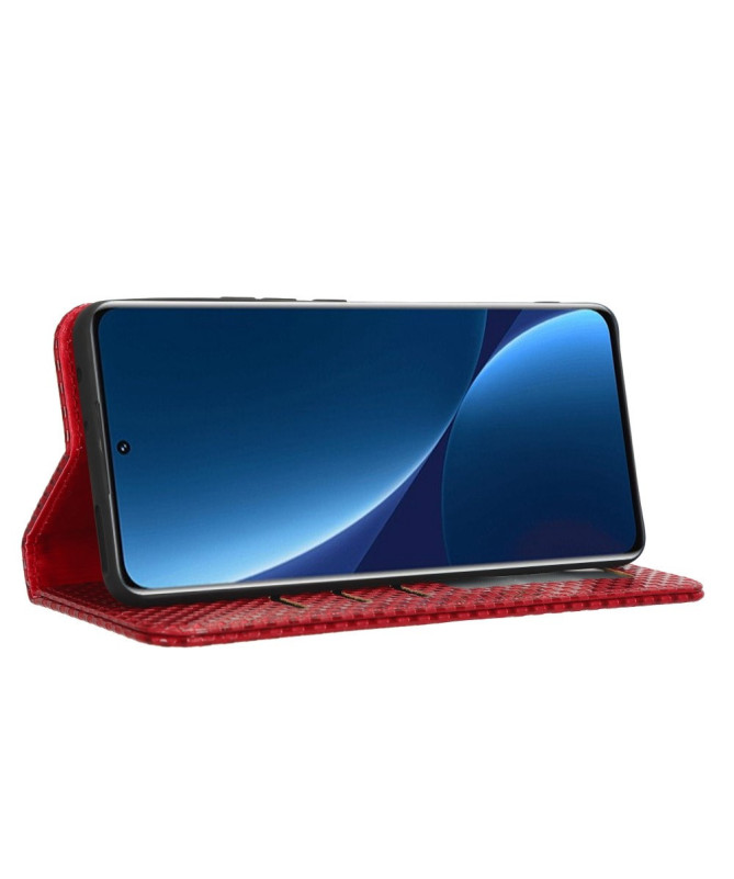 Housse Xiaomi 12 Lite Texture Grille Magnétique | GRID