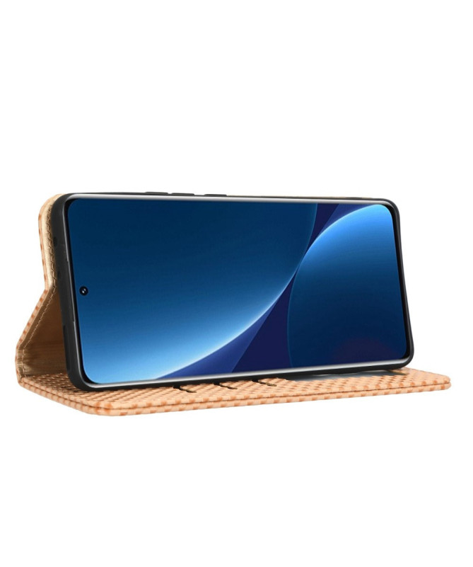 Housse Xiaomi 12 Lite Texture Grille Magnétique | GRID