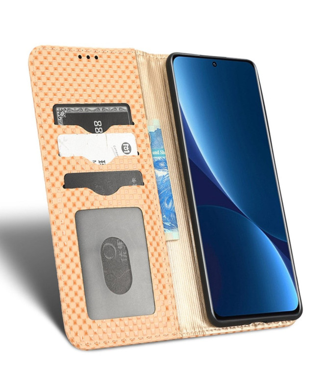 Housse Xiaomi 12 Lite Texture Grille Magnétique | GRID
