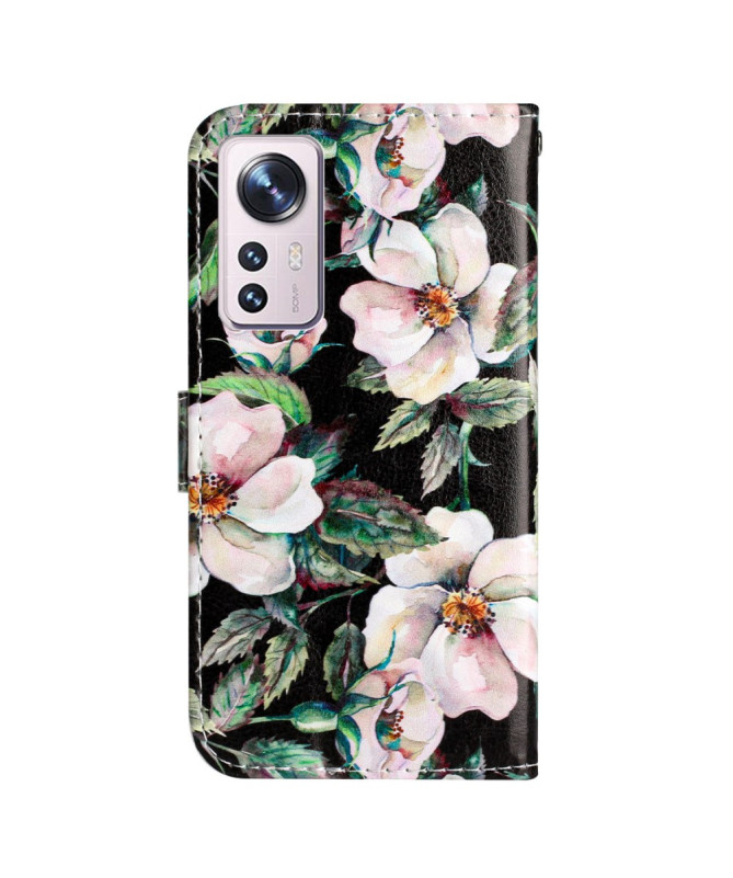 Housse Xiaomi 12 Lite Fleurs Blanches
