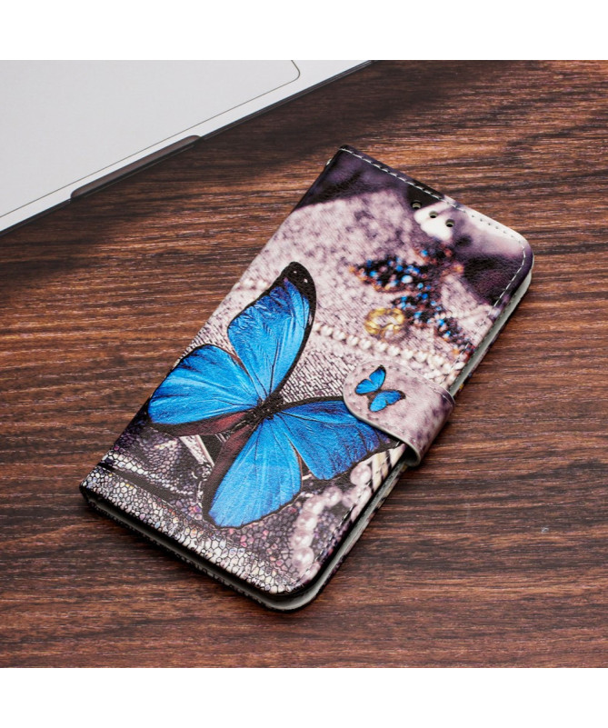 Housse Xiaomi 12 Lite Papillon Bleu