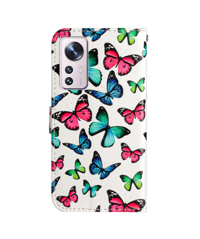 Housse Xiaomi 12 Lite Papillons Colorés | BUTTERFLY