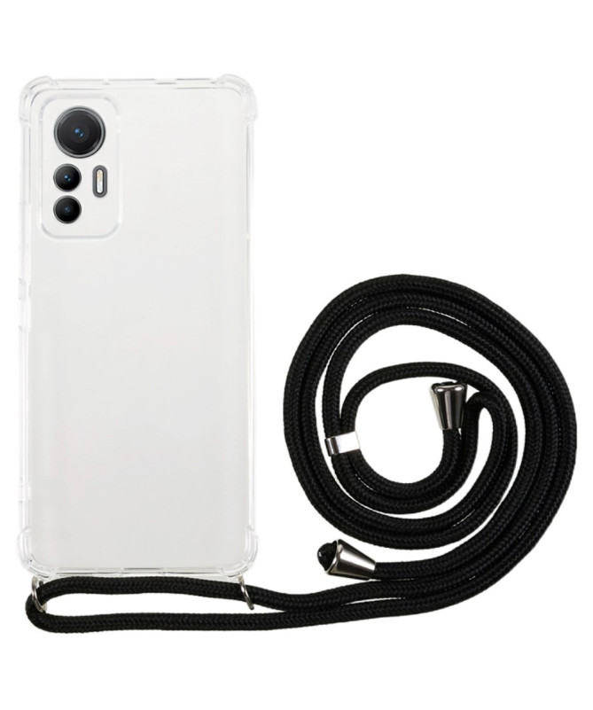 Coque Xiaomi 12 Lite transparente avec cordon | Cléos