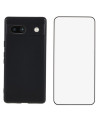 Google Pixel 7a | Coque Noire Mat avec Verre Trempé