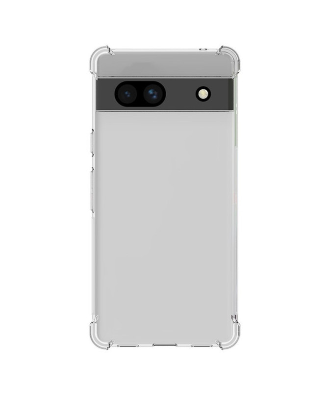 Pack Google Pixel 7a Coque Transparente + Verre Trempé