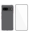 Pack Google Pixel 7 Coque Transparente + Verre Trempé
