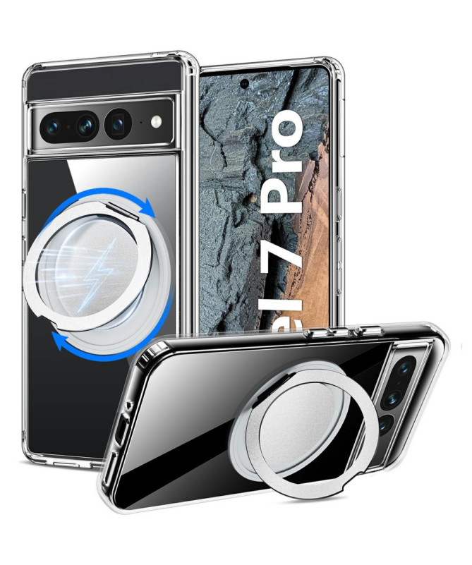 Coque Google Pixel 7 Pro Magnétique Support Rotatif | CRYSTAL