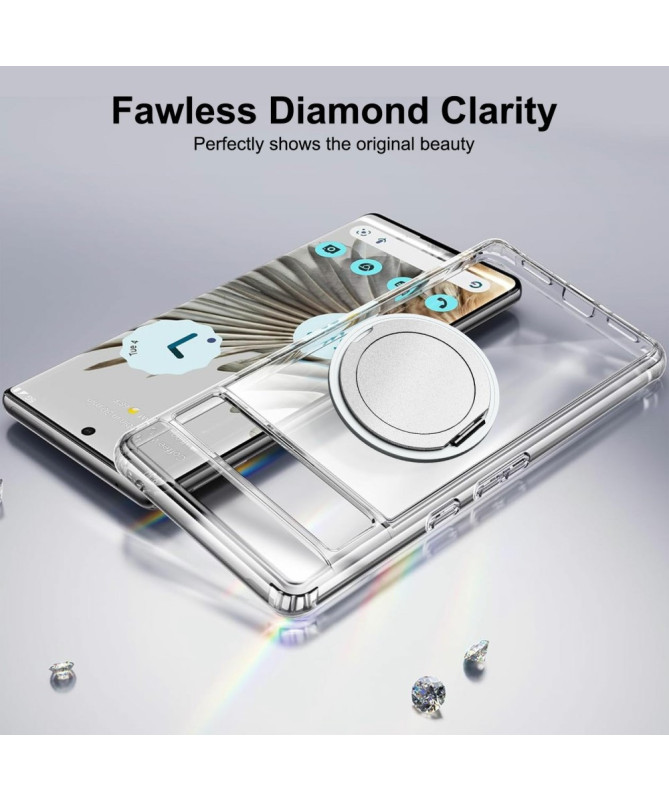 Coque Google Pixel 7 Pro Magnétique Support Rotatif | CRYSTAL