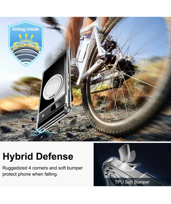 Coque Google Pixel 7 Magnétique Support Rotatif | CRYSTAL