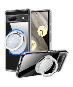 Coque Google Pixel 7a Magnétique Support Rotatif | CRYSTAL