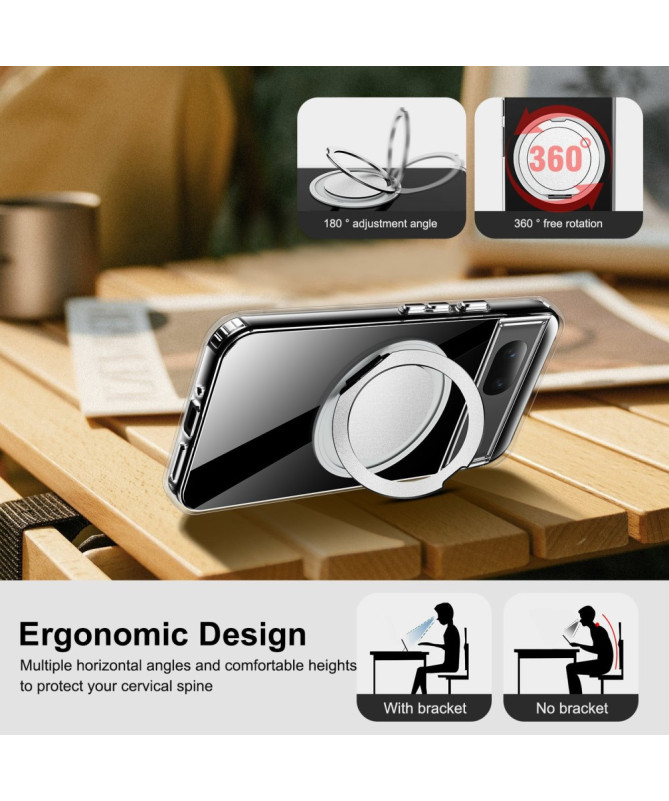 Coque Google Pixel 7a Magnétique Support Rotatif | CRYSTAL