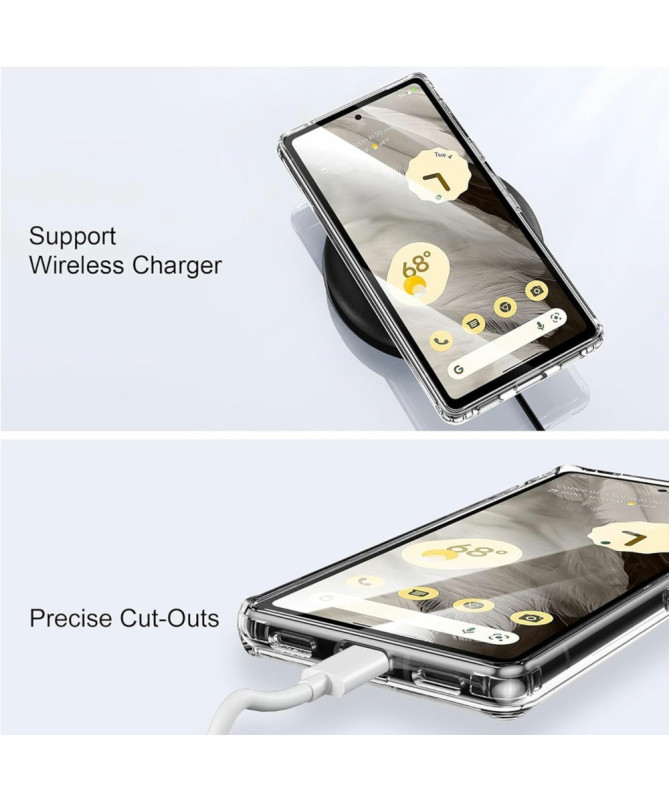 Coque Google Pixel 7a Magnétique Support Rotatif | CRYSTAL