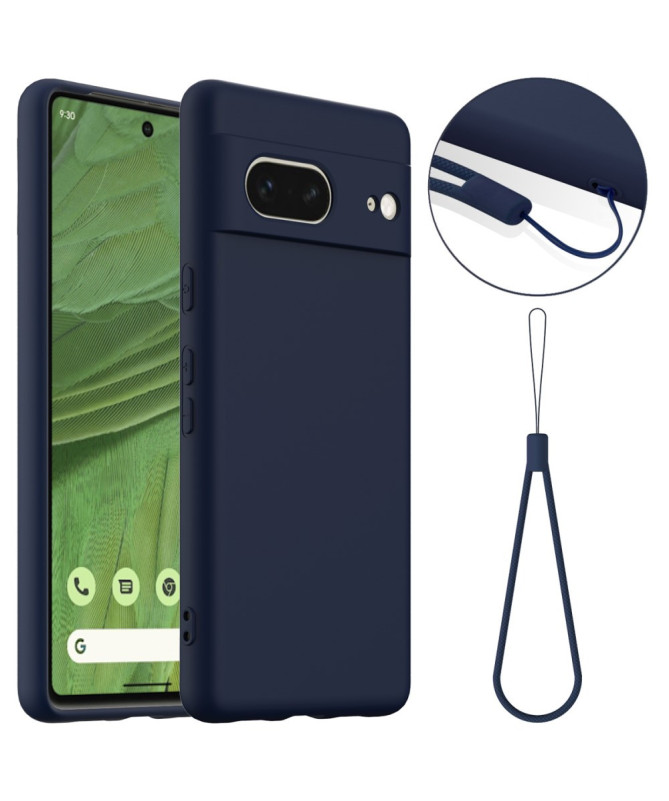 Coque Google Pixel 7 Silicone Liquide MagSafe, Lanière