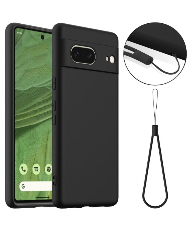 Coque Google Pixel 7 Silicone Liquide MagSafe, Lanière