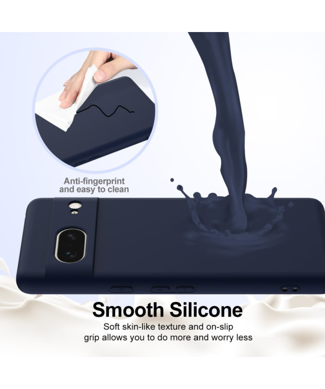 Coque Google Pixel 7 Silicone Liquide MagSafe, Lanière
