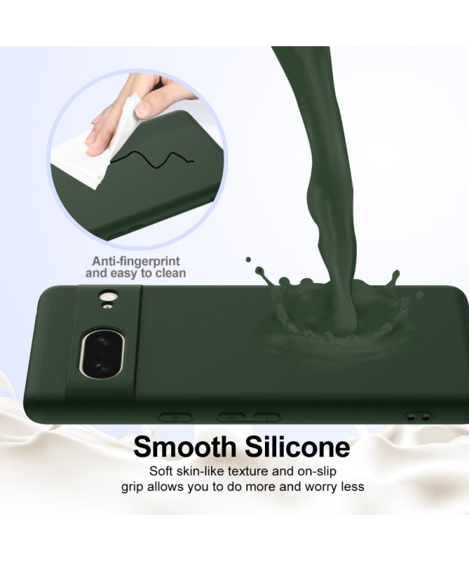 Coque Google Pixel 7 Silicone Liquide MagSafe, Lanière