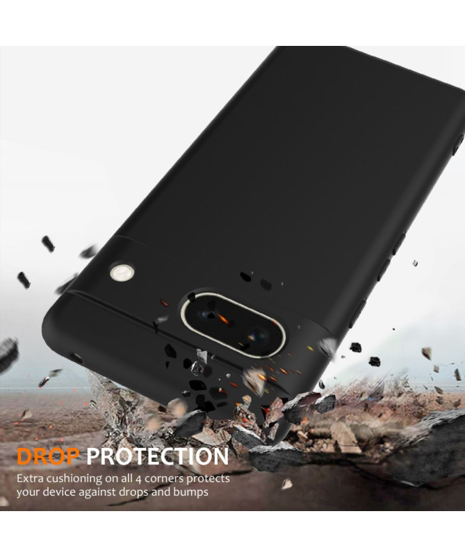 Coque Google Pixel 7a Silicone Liquide MagSafe, Lanière