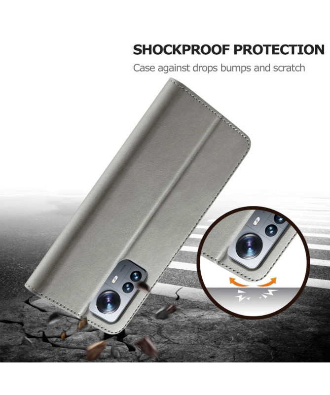 Housse Xiaomi 12 Pro Effet Cuir LC.IMEEKE