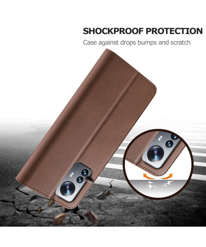 Housse Xiaomi 12 Pro Effet Cuir LC.IMEEKE