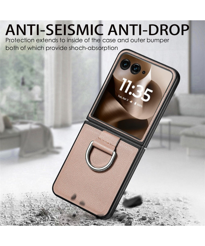Coque Motorola Razr 60 Ultra Cuir Litchi | VALENTINA