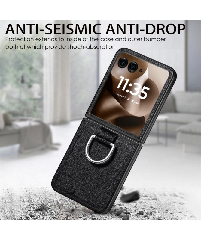 Coque Motorola Razr 60 Ultra Cuir Litchi | VALENTINA