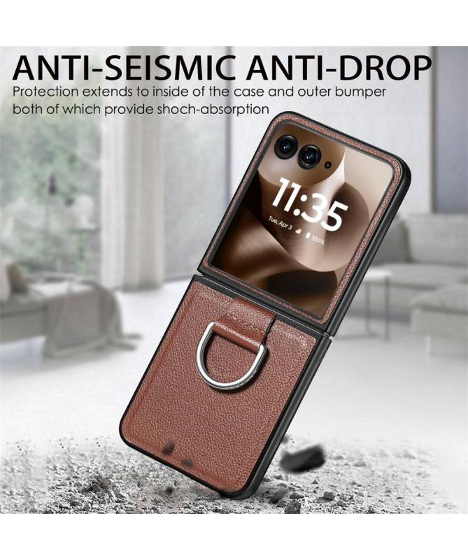 Coque Motorola Razr 60 Ultra Cuir Litchi | VALENTINA