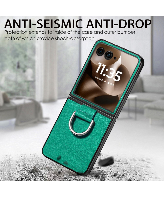Coque Motorola Razr 60 Ultra Cuir Litchi | VALENTINA
