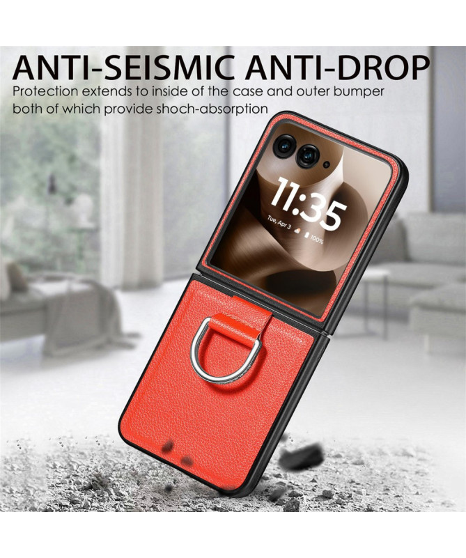 Coque Motorola Razr 60 Ultra Cuir Litchi | VALENTINA