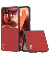 Coque Motorola Razr 60 Ultra Cuir Véritable Texture Croisée | CARDINAL