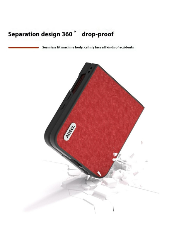 Coque Motorola Razr 60 Ultra Cuir Véritable Texture Croisée | CARDINAL