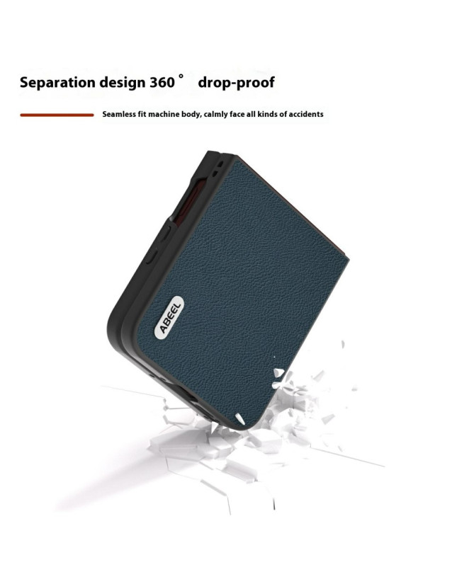 Coque Motorola Razr 60 Ultra Cuir Véritable Grainé Premium | ATLANTIC
