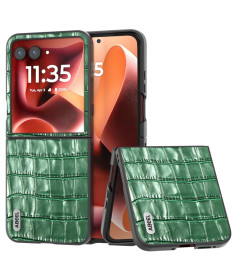 Coque Motorola Razr 60 Ultra Cuir Véritable Crocodile | LUXOR