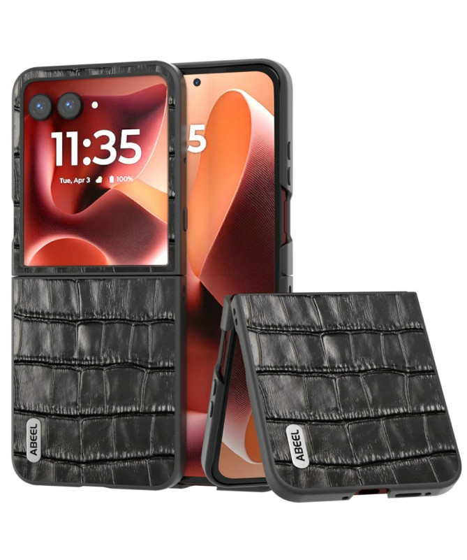 Coque Motorola Razr 60 Ultra Cuir Véritable Crocodile | LUXOR