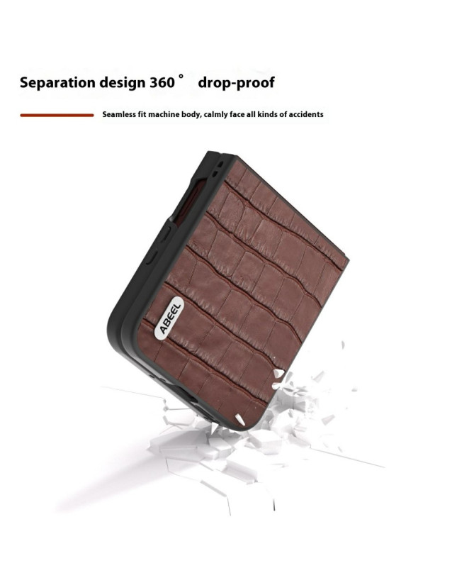 Coque Motorola Razr 60 Ultra Cuir Véritable Crocodile | LUXOR
