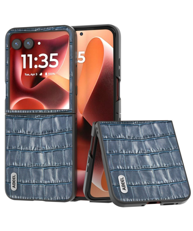 Coque Motorola Razr 60 Ultra Cuir Véritable Crocodile | LUXOR