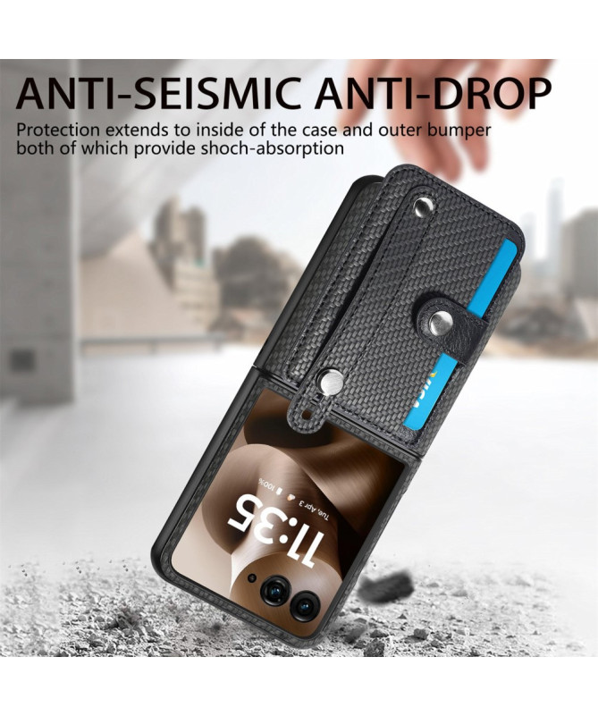 Coque Motorola Razr 60 Ultra Carbone Porte-Cartes | Simone