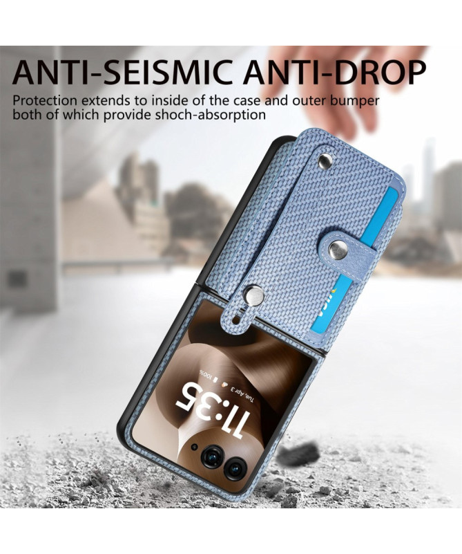 Coque Motorola Razr 60 Ultra Carbone Porte-Cartes | Simone